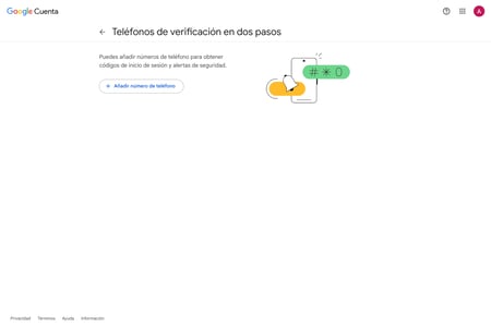 IMG: Botón de añadir teléfono