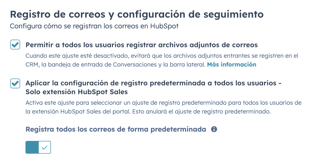 hubspot-configuracion-registro-correos