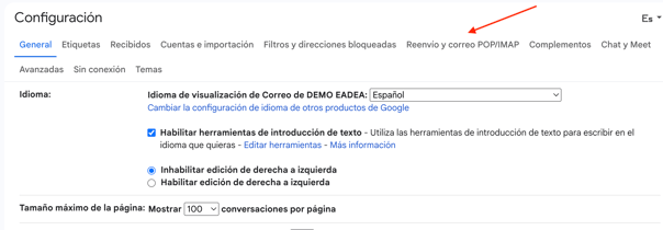 gmail-configuración-reenvío