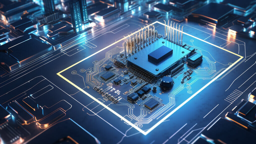 Chip semiconductor de KDPOF especializado en redes ópticas de alta velocidad.